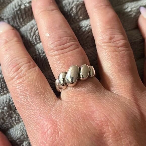 The Sublime Swirl ring in 925 silver adjustable - Picture 6 of 8